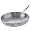 METRO Professional Padella non Patinata, Acciaio Inox, con Finitura Satinata, Adatta per Induzione e Forno (max. 240°C), per Uso Privato e Commerciale, Argento (Ø 28 x 7.8 cm)