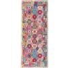 RugVista Ruva Kilim, Tappeto per interni ed esterni, Kilim Modern, 80 x 200 cm, Rettangolare, Pelo corto, Corridoio, Porch, Lavabile solo a mano, Resistente ai raggi UV, Multicolore