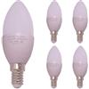 weiXuan Lampada LED a basso voltaggio E14, C35 Voltaggio sicuro DC 12V 24V, Lampadine a candelabro 350LM Bianco caldo 3000K, 3W Sostituzione alogeno 30W, CRI> 85 con custodia glassata WeiXuan, confezione da 5