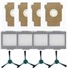 Puupaa Parti di ricambio per Roomba Max 705 per robot aspirapolvere Vac, accessori per sacchetti, filtri, spazzole laterali (confezione da 12)