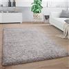 Paco Home Tappeto per soggiorno e camera da letto | Tappeto shaggy a pelo lungo con diversi motivi, colori e dimensioni | Dimensioni: 60 x 100 cm, colore: grigio 13