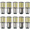 AILEMING Ba15d AC/DC 12-24V 56-2835SMD Lampadina LED Super Luminosa (Bianco caldo, 10 Pezzi)
