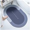 KISUFU Tappeti Bagno Assorbenti,Ttappeto cucina,Tappetino da bagno,Tappeto Bagno Antiscivolo,Bagno Tappeto Assorbente,Tappetino da bagno morbido, Utilizzabile in Camera da Letto (40_x_60_cm, Blu)