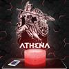 Lampephoto.fr - Lampada 3D Athena Mitologia dio, Luce Notturna Tattile, Antica Grecia olimpo Idea Regalo Donna oggetto Athena Mitologia dio Luce Notturna Adulto Decorazione Camera, Idea Regalo Donna