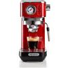 Ariete 1381 Macchina da caffè con manometro, compatibile con caffè in polvere e cialde ESE, 1300 W, Capacità 1,1 L, 15 bar di pressione, Filtro ½ tazze, Dispositivo Cappuccino, Rosso