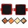 Generico Microwave Toaster, Travel Sandwich Maker, 7.09 inches Dishwasher Safe Panini Press with Non Stick Plates for Grilled Cheese, Breakfast, Snacks, Home, Dorm and Workplace