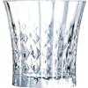 Cristal D'arques ECLAT l9747 Set di 6 bicchieri, Trasparente
