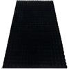 rugsx Tappeto BUBBLE imitazione pelliccia di coniglio 3D, per camera dei bambini, soggiorno, camera da letto, molto spesso, strutturale, nero 200x290 cm