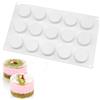 XiaoShenLu stampi Dolci in Silicone per Bigné,Pudding e Cubi di Ghiaccio, 15 Fori Forma di Cilindro