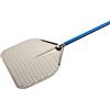 Gi.Metal Pala per Pizza Professionale Linea Azzurra A-37RF/60, Testa 36X36 cm, Lunghezza Manico 60 cm, Peso 0.55 Kg, Testa in Alluminio anodizzato neutro, manico anodizzato azzurro