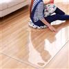 haiyusm Tappetino Protettivo per Sedia da Ufficio PVC Tappetini per Sedie per Pavimenti Duri e Piastrellati Parquet Antiscivolo Protezione Antigraffio 1,0 mm (Transparent,120cm×120cm)