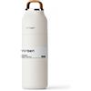 SINOTE'CA Borraccia Termica 350ml in Acciaio Inox 304, Bottiglia Acqua Isolata Sottovuoto con Coperchio a Pressione e Manico in Silicone, 100% a Prova di Perdite, Design Minimalista (Bianco)
