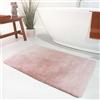 Wecon Home Tappeto da bagno moderno con retro antiscivolo - Luuk (80 x 150 cm, rosa)