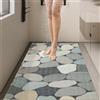 Pevfeciy Tappetino doccia antiscivolo 70x120 cm Tappeto doccia antiscivolo Modello di pietra Tappetino doccia palestra per bagni moderni,PVC,Alta permeabilità all'acqu