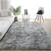 XUEDNGM Tappeto Salotto Moderno Tappeto Salotto 170 x 270 cm Moderno, Lavabile, Antiscivolo, per Camera da Letto, Morbido Tappeto Morbido a Pelo Lungo Tappeti Morbidi e Moderni, Grigio Chiaro
