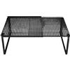 F Fityle Scaffale portaoggetti espandibile, supporto per organizer regolabile per sottolavabo, armadio, libri, dormitorio, spezie, Nero Da 38 a 62 Cm