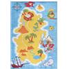 Mazovia Tappeto Gioco Bambini - Tapeto Stampato Pelo Corto - Morbido Tappeto Camera da Letto - Antiscivolo Tapeto - Blu 80 x 150 cm