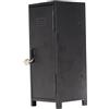 KESOTO Contenitore Organizzatore Metallico con Chiave Armadietto Mini per Desktop Ripiani Interni Spaziosi per Cosmetici E Oggetti Preziosi Adatto per Dormi, Nero