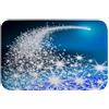 A.Monamour Tappetino per Il Bagno Antiscivolo Assorbente Morbido Le Stelle Scintillanti Luminose Seguono L'Estratto Del Fondo Blu Lavabile Tappeto Tappetini Doccia Passatoia da Cucina Zerbino 40x120cm