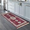 YANHONG Tappeto Cucina, Passatoia Cucina, 60 x 130 cm Vari Colori E Misure Facile da Pulire Tappeto Runner Lungo con Fondo Antiscivolo per Soggiorno Camera da Letto Cucina Bagno, Rosso
