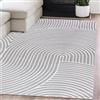 Mazovia Tappeto Soggiorno 80x150cm Bianco Ecru Archi Geometrici Morbido | Tappeto per Camera da Letto Ufficio Sala da Pranzo Facile da Pulire Adatto Agli Animali Resistente Ai Detergenti Pelo Corto