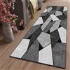 ZJXSNEH Tappeto Passatoia Corridoio Cucina Ingresso Antiscivolo Lavabile Vintage 40X180CM/15.72X70.74inches Rettangolo Piastrelle grigie