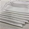 TESSILE & SERVICE SRL T&S Set 10 Tovaglioli Stoffa di Raso Rigato tono su tono di colore Bianco Riutilizzabili - IN OFFERTA - MADE ITALY - Misura 50x050 cm - Raso di Misto Cotone
