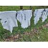 Provellus Vera pelle Doubleface 2. Scelta di pecora/agnello/pelliccia/pelle per fai da te (grigio, 40 x 40 cm rotondo)