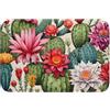 Kaifanee Zerbino ultra morbido antiscivolo per interni, tappetino da cucina, con piante grasse colorate e cactus tropicali, 39,9 x 59,9 cm, tappeto da cucina per ingresso e bagno