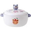 Generic Sotto Smalto Colorato Ciotole Di Ceramica Stoviglie Per La Casa Zuppa Ciotola Set Noodle Carino Riso Pasto Piatti Cena Snack Colazione Dessert Nido D'Uccello Insalata Frutta Gelato Zuppe Pasta