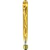AMARCORDS - Lampadina Led dimmerabile, filamento a VIRGOLA, luce calda 2000K, vetro ambrato tipo tubo, E27, 4W