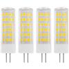 WOLTHID T3 220V G4 Lampadine a Led 9W Jc Base Bi-pin (non a Bassa Tensione 12v) G4 Led Landscape Lampadina Bianco Naturale 4000K per Sotto Armadio Soffitto Tavolo Parete Puck Lights, Bianco Naturale,9W-4PCS
