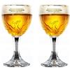 TUFF LUV Calice da birra belga ufficiale Grimbergen, nucleato, 33CL [Set di 2]