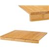 Kinvara Tagliere Asse per Impastare in Legno di Bambù Resistente e Naturale 38x26 H3cm Preparazione Dolci Pizza Pasta