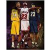 KTGEDH Gioco di basket MVP Poster Pittura su tela, NBA Legends Kobe Bryant Picture Decor Picture HD Print Wall Art for Basketball Fan, Senza cornice,60×90cm