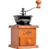 Whnbuij Mano da caffè Hand - Mills classici da caffè, smerigliatrice a manovella a mano | Grinder da caffè compatto in legno per uso domestico, macinino da caffè antico con impostazioni regolabili, mulino da