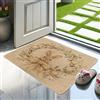 Generic Zerbino con coniglietto pasquale primaverile, beige coniglio floreale, per interni ed esterni, decorazione per ingresso, in gomma, impermeabile, antiscivolo, assorbe lo sporco, facile da pulire, 73 x