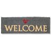 Astra zerbino interno Welcome antisdrucciolo - tappetino in cocco antibatterico resistente - tappetino per porte 25x75 cm - tappetino antipolvere 100% cocco