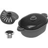 TOKIT Omni Cook Roboter da Cucina All 21 in 1 Multifunzione Tutto per Pasticceria 21 Modalità di Cottura Touch Screen Integrato da 7'' Guida alle Ricette, Prepulizia, Tritatutto (Set)