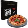 CUORE LAVICO - PIASTRA REFRATTARIA IN PIETRA LAVICA ETNEA TONDA PER PIZZA DIAMETRO 35 SP. 2 CM | FORNO A GAS, ELETTRICO E BARBECUE PER PANE E PINZA - MADE IN ITALY