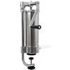 Zelsius | Macchina per riempire salsicce professionale in acciaio inox + quattro diversi tubi di riempimento | insaccatrice, pressa per salsicce, macchina con cambio a due velocità (3 Litro, argento)