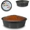 ARCA, Teglia Alta Diametro 22 cm per Forno, Antiaderente e Adatta alla Lavastoviglie, Ideale per Torte e Altre Ricette, in Alluminio, Made in Italy