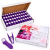 trendfinding Mollette per bucato - con impugnatura e interno morbidi Softgrip/Softtouch - 48 pezzi - viola