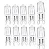 JZLBBC 10Pc Lampadine G9 40W 230V Lampadina Alogena G9 Dimmerabile Lampada Alogena G9 Base Bianca Calda,40 W
