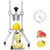RSPPPJQ Taglia-limone commerciale con due lame in acciaio inossidabile 420 a forma di V, taglia-limone commerciale for tritatutto for verdure for frutta, limone, arancia(8-Section)