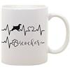 bubbleshirt Tazza Mug in ceramica Elettrocardiogramma cocker - love - dog - idea regalo