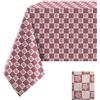 Confezioni Giuliana Tovaglia Cotone Tinto In Filo Stella Alpina Stile Tirolese 140x140/180/240/300/360/400/450, 140x220