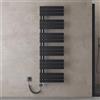 doporro Scaldasalviette Elettrico Bagno con Termostato Digitale e Funzione Timer 159x50cm 1000W Antracite, Termoarredo Elettrico Temperatura Regolabile, Radiatore da Parete Verticale - FN