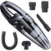 Generico Aspirapolvere Senza Fili, Potenza 120 W, Filtro HEPA, Senza Sacco, Ricaricabile USB, Pulizia Auto, Sedili, con Accessori, 34 cm Nero