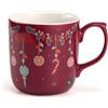 Neavita Tazza Natalizia in Ceramica Rossa - Mug per Infusi, Tè e Tisane